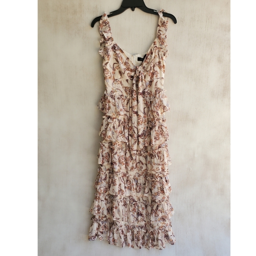 NWT En Saison Floral Ruffle Maxi Dress